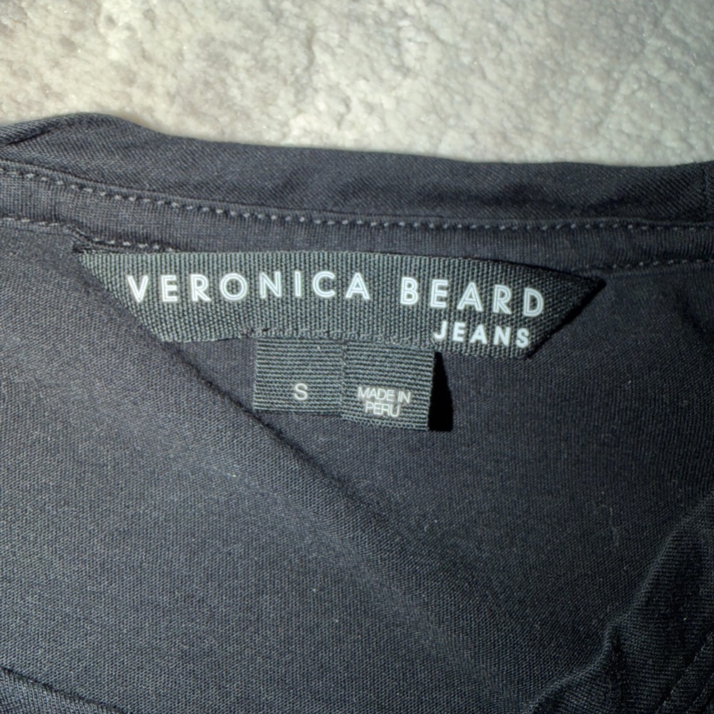 Veronica Beard waldorf Black 3/4 sleeve women’s  Tee - Picture 4 of 4